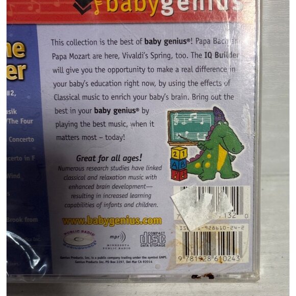 Baby Genius Best Of The IQ Builder Classical Music CD For Kids - Picture 4 of 4